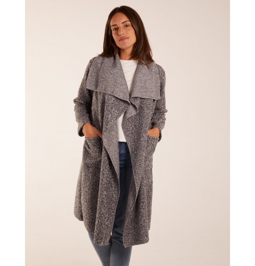 Wool Like Waterfall Cardigan Coat