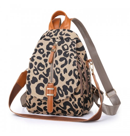 Leopard Backpack Purse