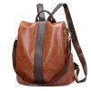 Leather Travel Backpack Anti Theft